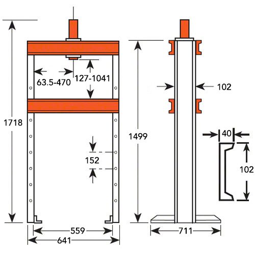 PRESS, 10 TON, 10-1/8" STROKE - Buy Any Tool